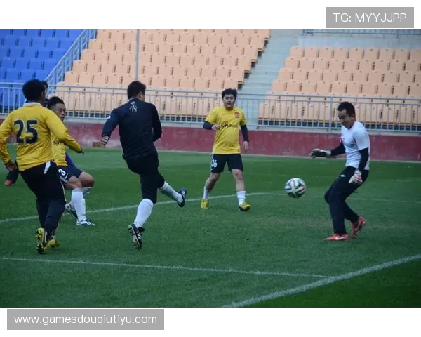 斗球看球赛：与好友一同沉浸在激烈的足球比赛现场体验中